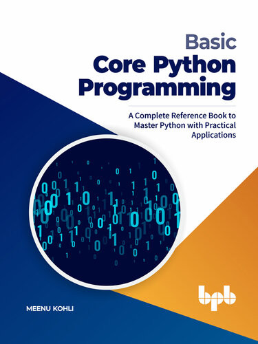 Basic Core Python Programming Meenu Kohli