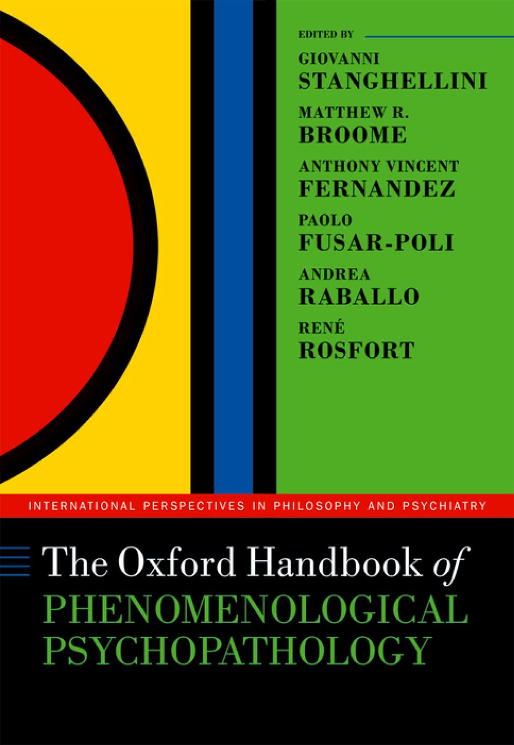 The Oxford Handbook Of Phenomenological Psychopathology Giovanni Stanghellini