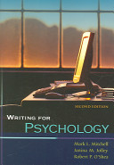 Writing For Psychology 2nd Edition Mitchell Mark L Jolley Janina M