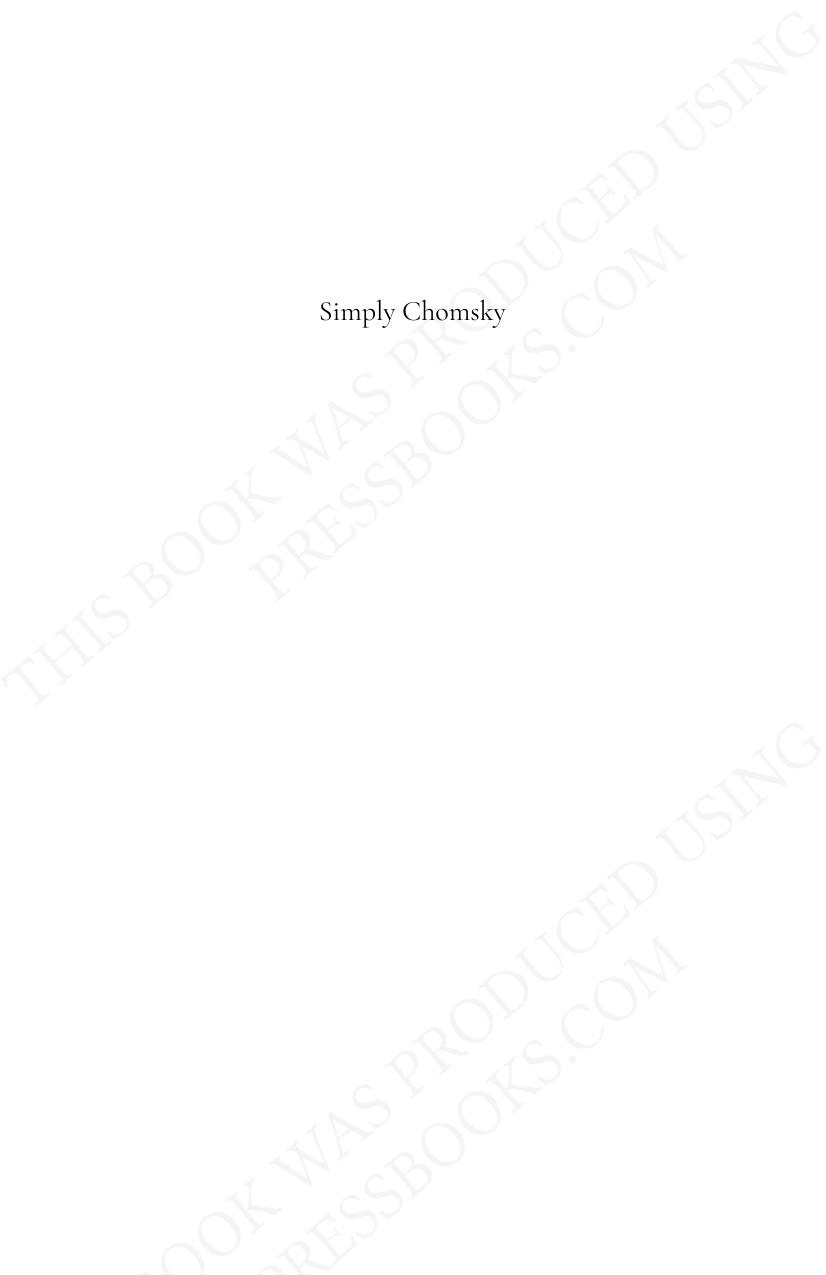 Simply Chomsky Raphael Salkie