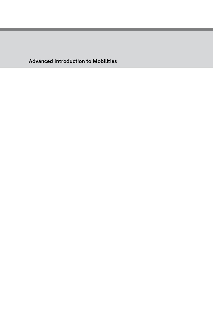 Advanced Introduction To Mobilities Mimi Sheller