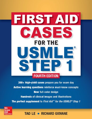 First Aid Cases For The Usmle Step 1 4th Edition Tao Le Richard A Giovane