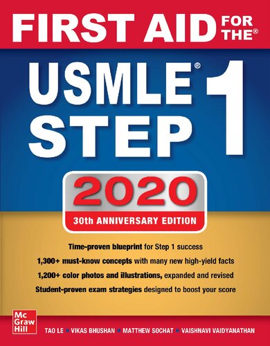 First Aid For The Usmle Step 1 2020 Thirtieth Edition Tao Le