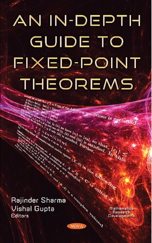 An Indepth Guide To Fixedpoint Theorems Mathematics Rajinder Sharma Editor