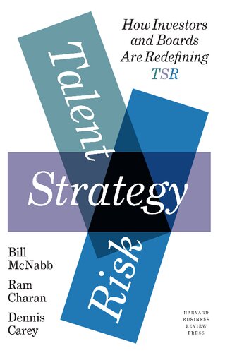 Talent Strategy Risk Bill Mcnabb Ram Charan Dennis Carey