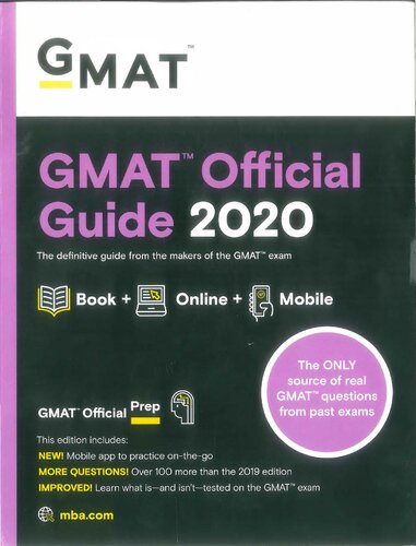 Gmat Official Guide 2020 Graduate Management Admission Council