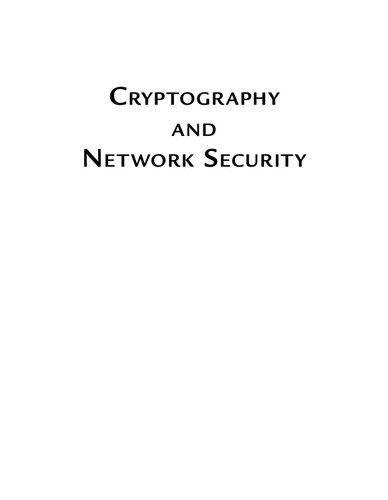 Cryptography And Network Security An Introduction 1st Edition R Achary