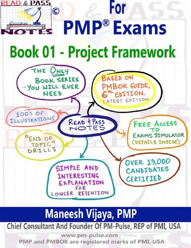 Read And Pass Notes For Pmp Exams Based On Pmbok Guide 6th Edition The Right Way To Clear Pmp Exams Maneesh Vijaya