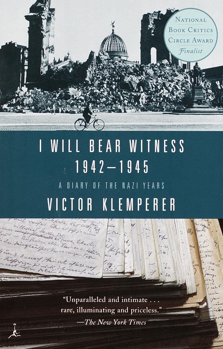 I Will Bear Witness Volume 2 A Diary Of The Nazi Years 19421945 Victor Klemperer