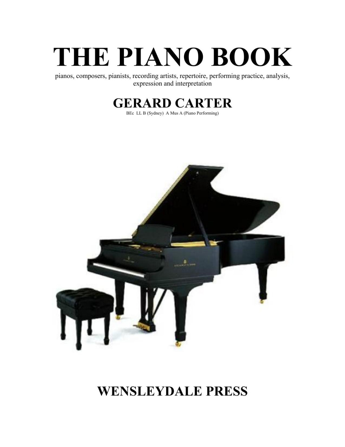 The Piano Book Gerard Carter