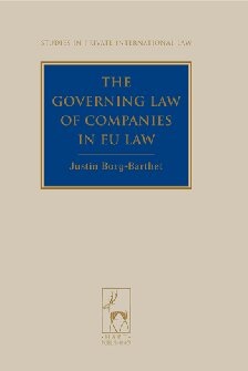 The Governing Law Of Companies In Eu Law Justin Borgbarthet