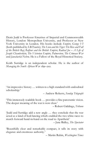 The Boer War A History Denis Judd Keith Surridge