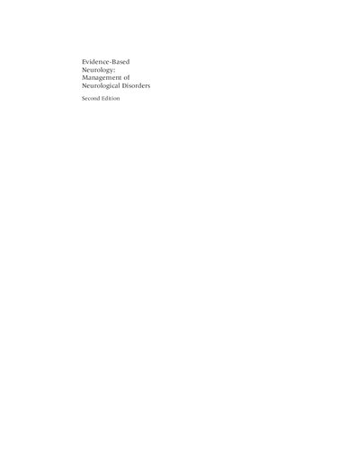 Evidencebased Neurology Management Of Neurological Disorders 2nd Edition Bart M Demaerschalk
