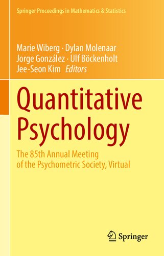 Quantitative Psychology The 85th Annual Meeting Of The Psychometric Society Virtual Marie Wiberg