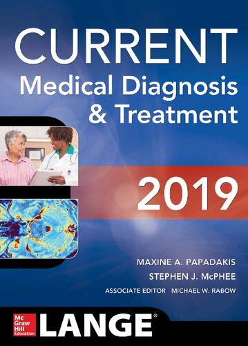 Current Medical Diagnosis Treatment 2019 58th Edition Maxine A Papadakis