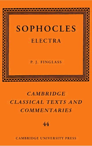 Sophocles Electra 1 Paperback Ed Sophocles