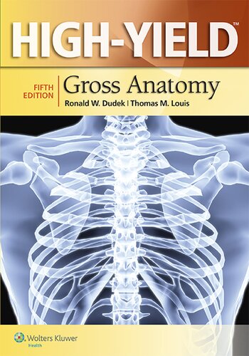 Highyield Gross Anatomy 5th Edition Thomas M Louis Ronald W Dudek