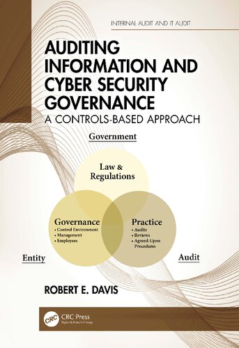 Auditing Information And Cyber Security Governance A Controlsbased Approach 1st Edition Robert E Davis