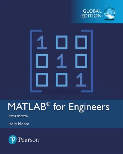 Matlab For Engineers 5th Edition Holly Moore