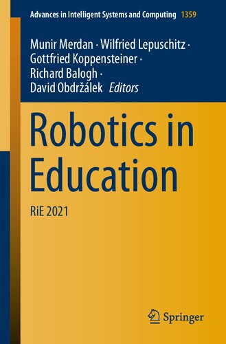 Robotics In Education Rie 2021 Munir Merdan Wilfried Lepuschitz