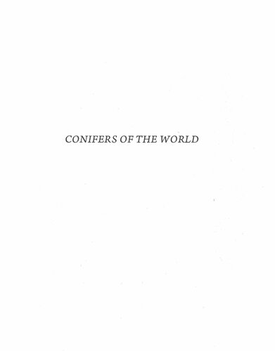 Conifers Of The World James E Eckenwalder