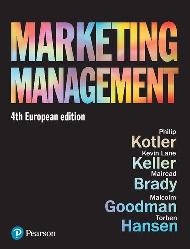 Marketing Management European Edition Phil T Kotler Kevin Lane Keller