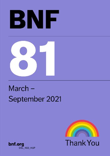 British National Formulary Bnf 81 Joint Formulary Committee