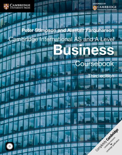 Cambridge International As And A Level Business Cambridge International Examinations 3rd Edition Peter Stimpson