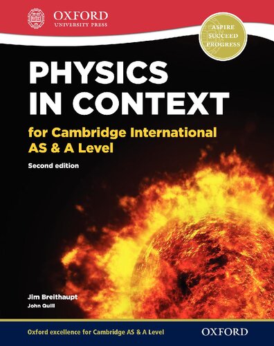 Physics In Context For Cambridge International As A Level Cie A Level 2nd Edition Jim Breithaupt