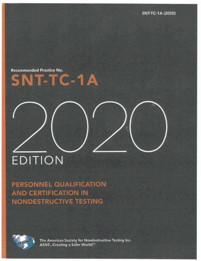 Recommended Practice No Snttc1a 2020 Edition Asnt