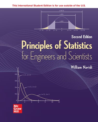 Ise Principles Of Statistics For Engineers And Scientists Ise Hed Irwin Industrial Engineering 2nd Edition William Navidi Prof
