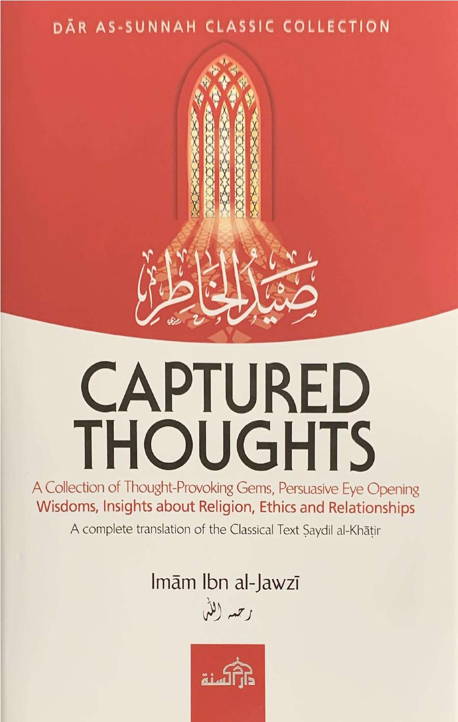 Captured Thoughts 1st Edition Imam Ibn Aljawzi