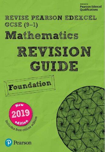 Pearson Edexcel Gcse 91 Mathematics Foundation Tier Revision Guide App Catchup And Revise Revise Edexcel Gcse Maths 2019 For Home Learning 2021 Assessments And 2022 Exams 1st Edition Harry Smith