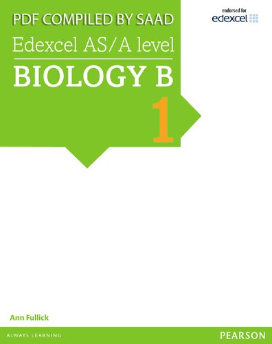 Edexcel Asa Level Biology B Student Book 1 Activebook Edexcel Gce Science 2015 1st Edition Ann Fullick