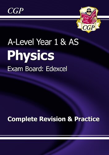 Alevel Physics Edexcel Year 1 As Complete Revision Practice With Online Edition Ideal For Catchup And The Exams In 2022 And 2023 Cgp Alevel Physics Emily Garrett