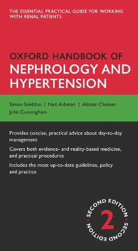 Oxford Handbook Of Nephrology And Hypertension 2nd Edition Simon Steddon