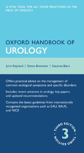 Oxford Handbook Of Urology 3rd Edition Simon Brewster Suzanne Biers John Reynard