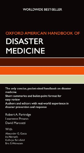 Oxford American Handbook Of Disaster Medicine Robert A Partridge
