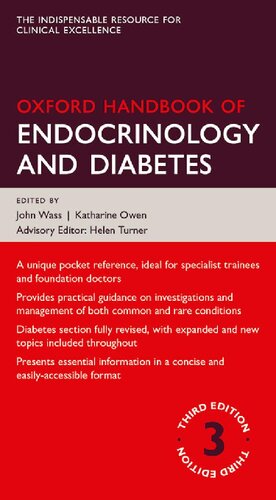 Oxford Handbook Of Endocrinology And Diabetes 3rd Edition John Wass