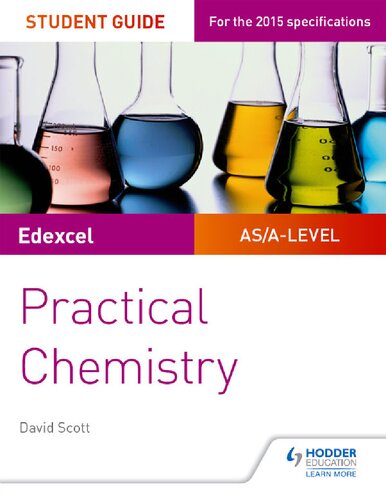 Edexcel Alevel Chemistry Student Guide Practical Chemistry David Scott