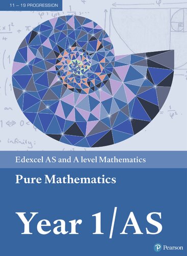 Edexcel As And A Level Mathematics Pure Mathematics Year 1as A Level Maths And Further Maths 2017 1st Edition Greg Attwood