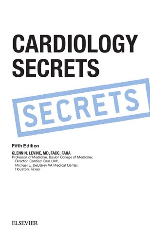 Cardiology Secrets 5th Edition Glenn N Levine