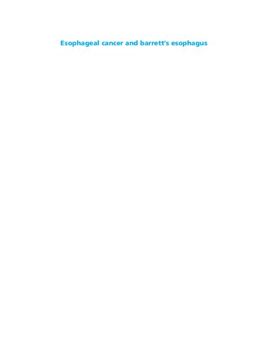 Esophageal Cancer And Barretts Esophagus 3rd Edition Prateek Sharma