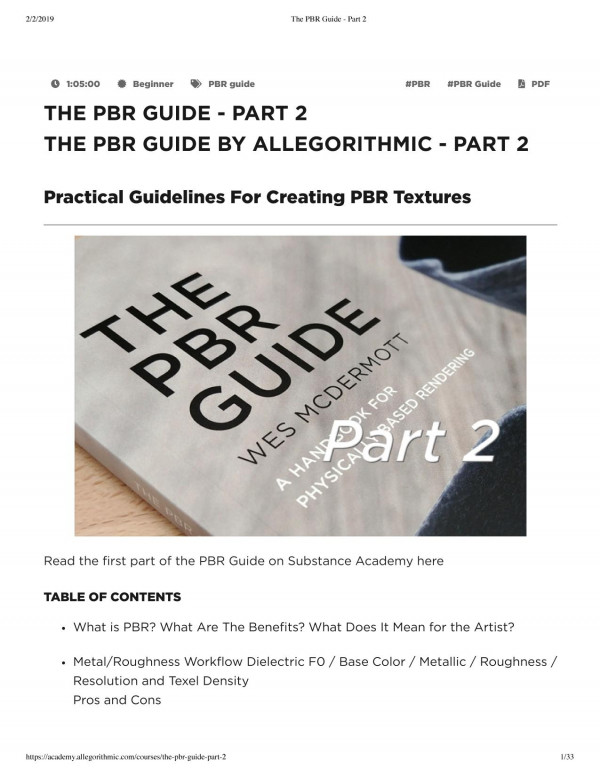 The Pbr Guide Part 2 Practical Guidelines For Creating Pbr Textures Wes Mcdermott