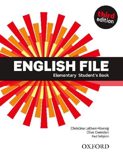 English File Elementary Students Book Third Christina Lathamkoenig