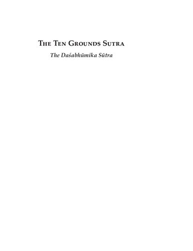 The Ten Grounds Sutra Buddha Kumarajiva Bhikshu Dharmamitra