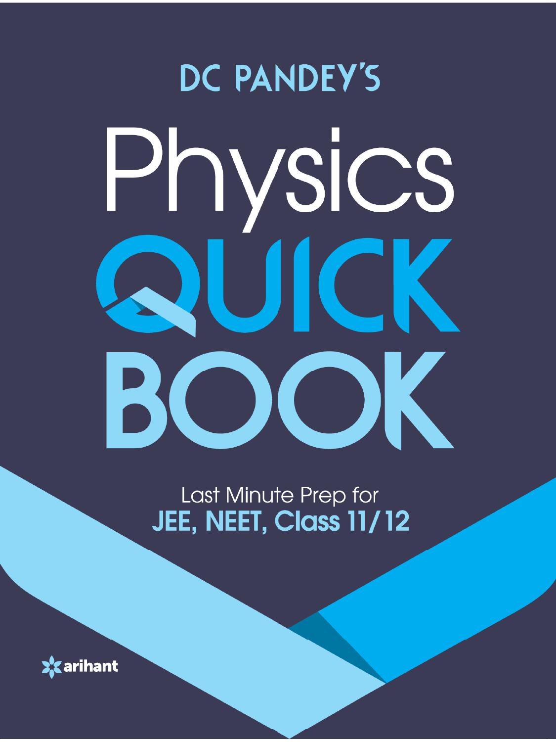 Physics Quick Book Pdf Dc Pandey