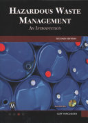 Hazardous Waste Management An Introduction 2nd Edition Vanguilder