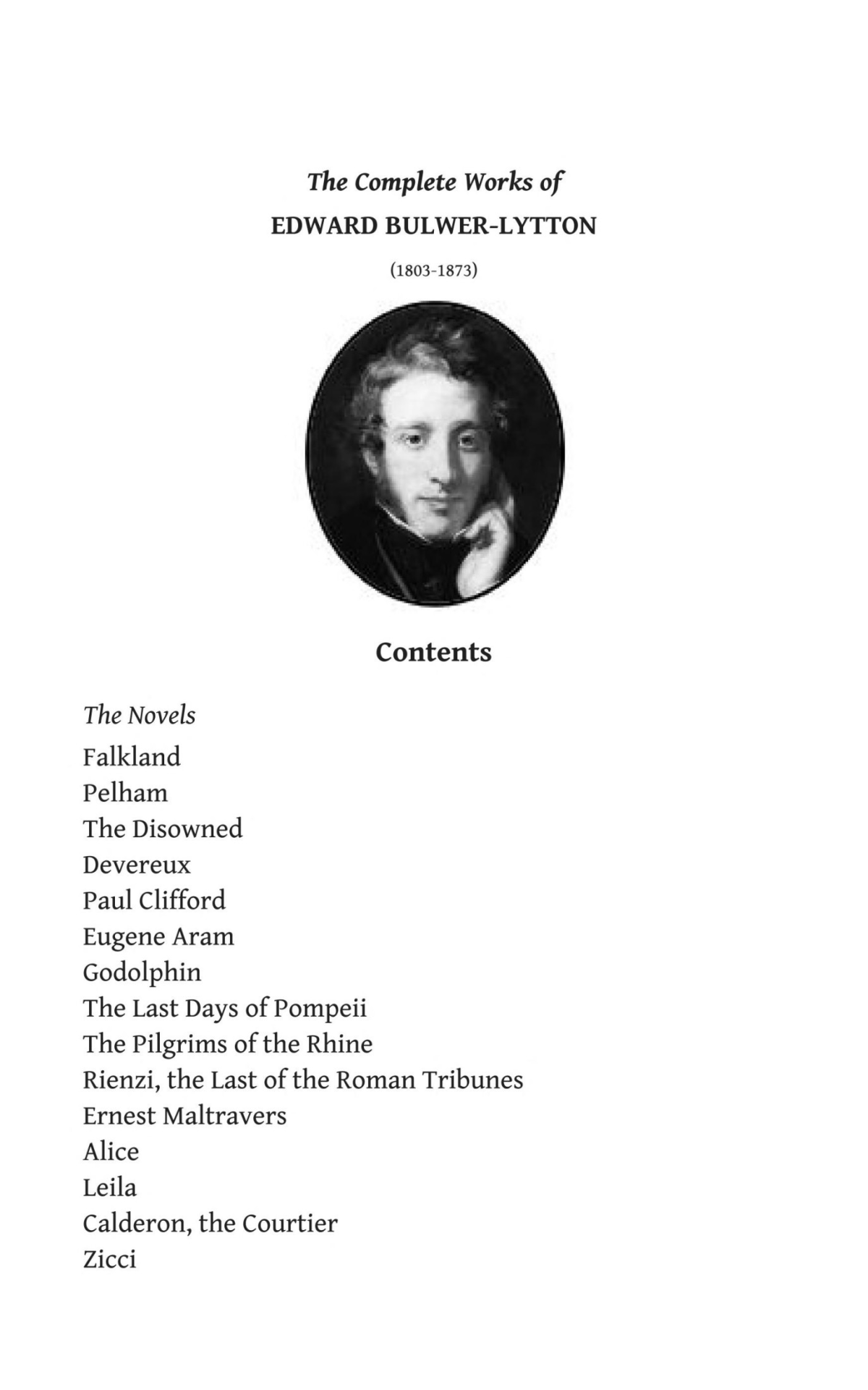 The Complete Works Of Edward Bulwerlytton Bulwer Lytton