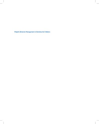 Wrights Behavior Management In Dentistry For Children 3rd Ari Kupietzky